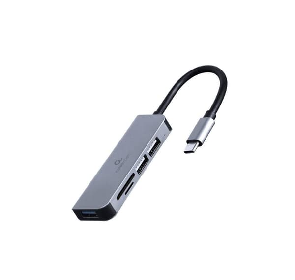 I/o-hub usb-c 3port+cr/uhb-cm-cru3p1u2p2-01, Gembird