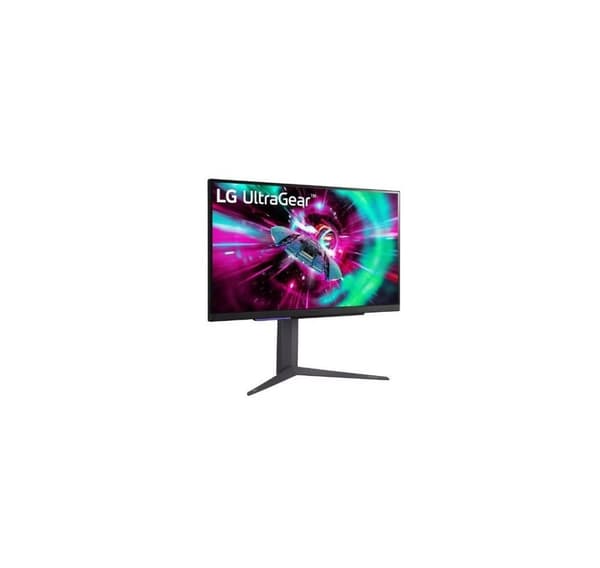 Lcd-skærm LG 27gr93u-b (27", gaming/4k, panel ips, 3840x2160, 16:9, 144hz, mat, 1 ms, pivot, højdejusterbar, tilt)