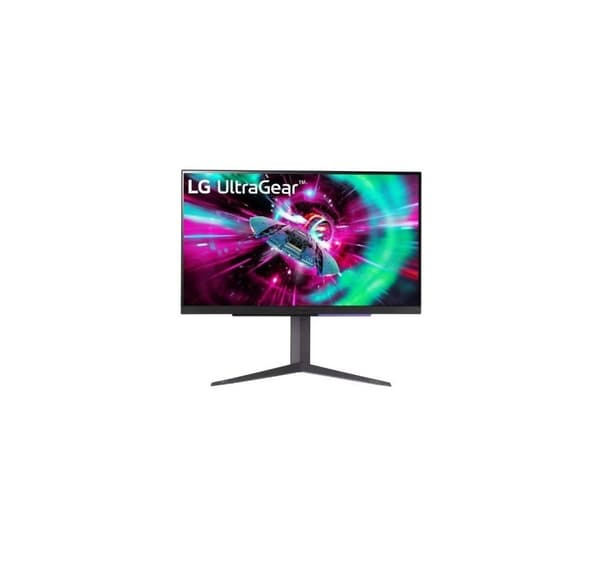 LCD-skärm LG 27gr93u-b (27", gaming/4k, panel ips, 3840x2160, 16:9, 144hz, matt, 1 ms, pivot, höjdjusterbar, tilt) Svart