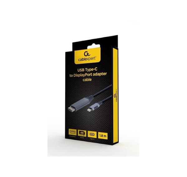 Kabel usb-c til dp 1,8m/grå cc-usb3c-dpf-01-6, Gembird