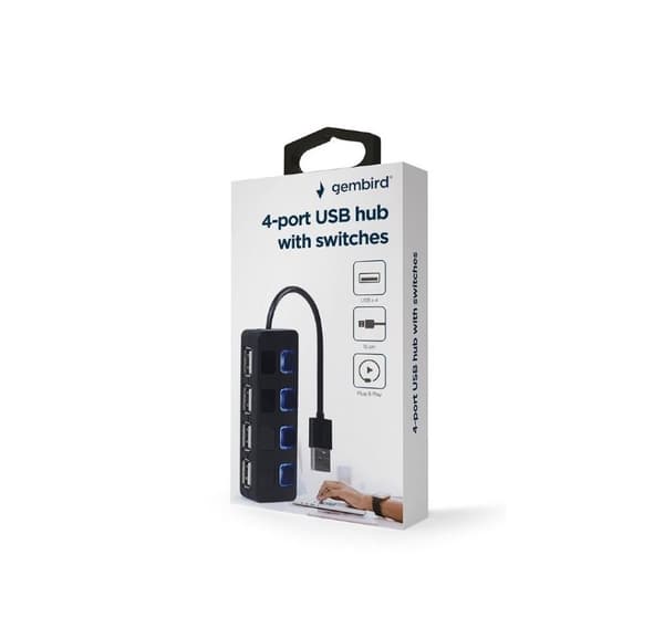I/o-hub usb2 4port/uhb-u2p4-05, Gembird