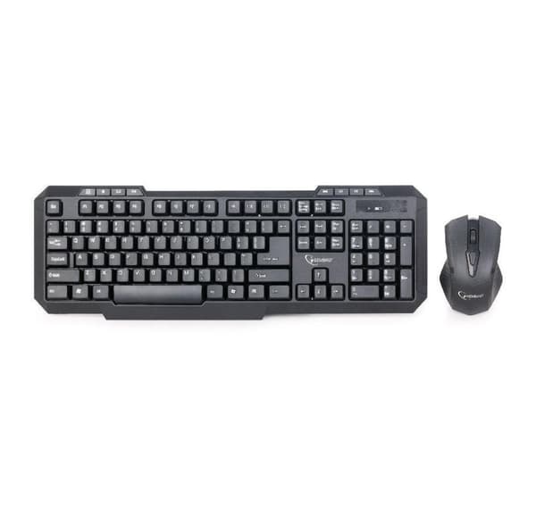 Tastatur + mus WRL eng/multimedia, GEMBIRD Sort