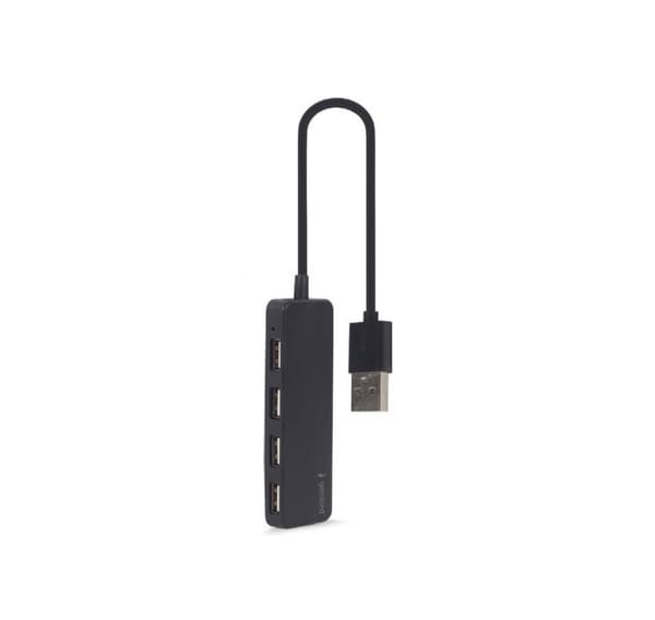 4-ports USB-hubb, svart, GEMBIRD
