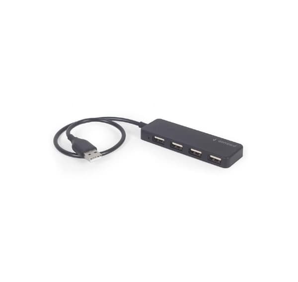 4-ports USB-hubb, svart, GEMBIRD