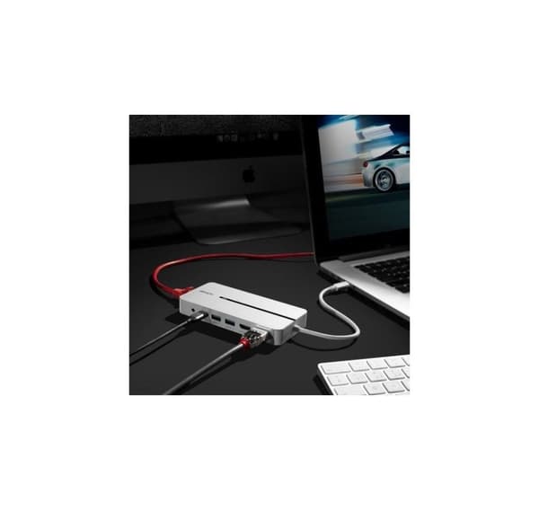 Laptop/Macbook mini dockningsstation med dubbel skärm 4K 43360, LINDY