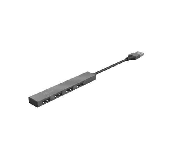 Halyx aluminium 4-ports Mini USB Hub TRUST