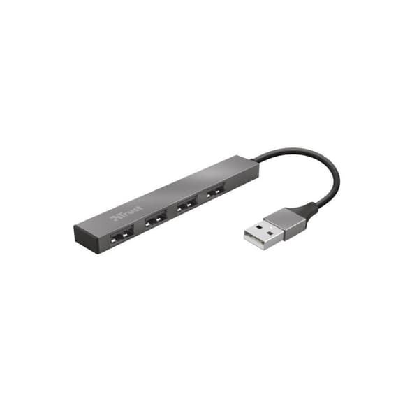 Halyx aluminium 4-ports Mini USB Hub TRUST