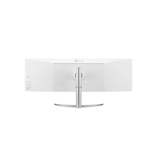 LCD-näyttö LG 49WQ95C-W (49", kaareva, paneeli IPS, 5120x1440, 32:9, matta, 5 ms, kaiuttimet, kääntyvä, korkeussäädettävä, kallistus)