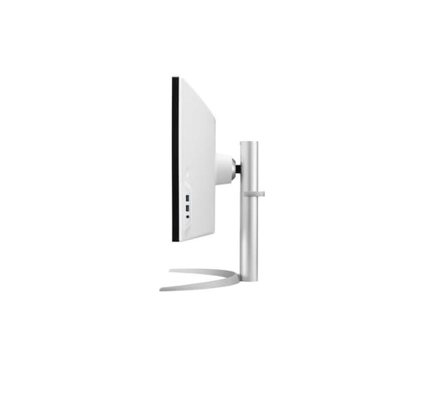 LCD-näyttö LG 49WQ95C-W (49", kaareva, paneeli IPS, 5120x1440, 32:9, matta, 5 ms, kaiuttimet, kääntyvä, korkeussäädettävä, kallistus)