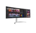 Pikkukuva 2 / 6: LCD-näyttö LG 49WQ95C-W (49", kaareva, paneeli IPS, 5120x1440, 32:9, matta, 5 ms, kaiuttimet, kääntyvä, korkeussäädettävä, kallistus)