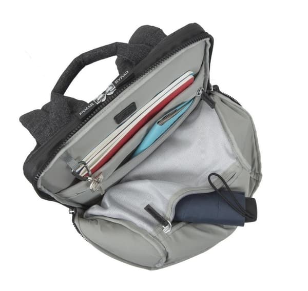 Nb ryggsekk lantau 15,6"/8861 sort melange, Rivacase