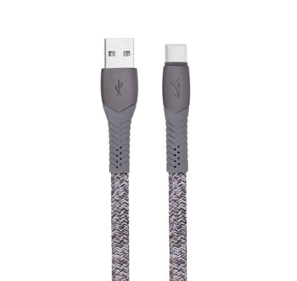 Kabel USB-C TIL USB2.0 1,2M, grå, RIVACASE