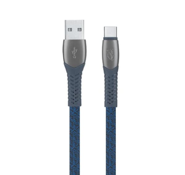 Kabel USB-C til USB2.0 1.2M, blå, RIVACASE