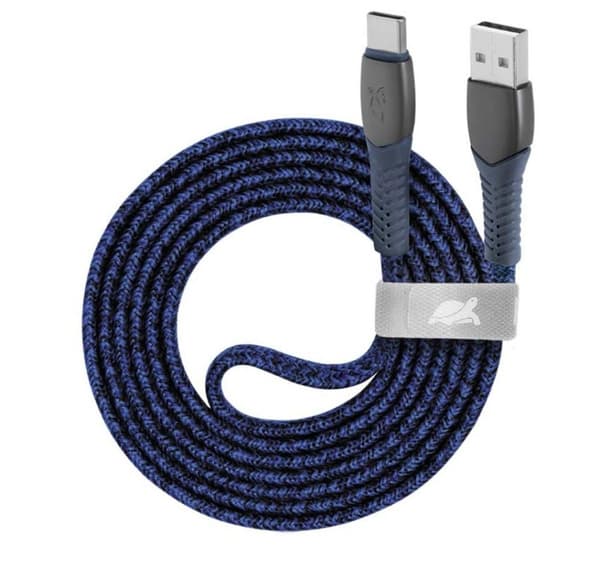 Kabel USB-C til USB2.0 1,2M, blå, RIVACASE