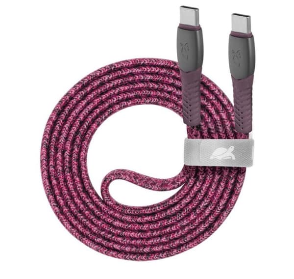 Kabel USB-C til USB-C 1.2M, rød, RIVACASE
