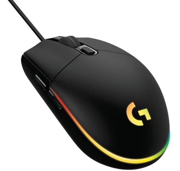 Mus USB optisk G203, svart, LOGITECH Sort