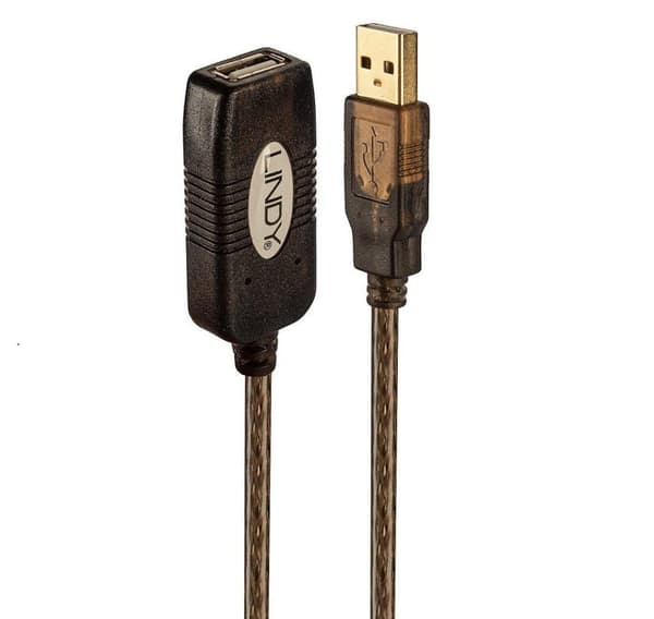 Kabel usb2 forlengelseshub 10m/aktiv 42635, Lindy