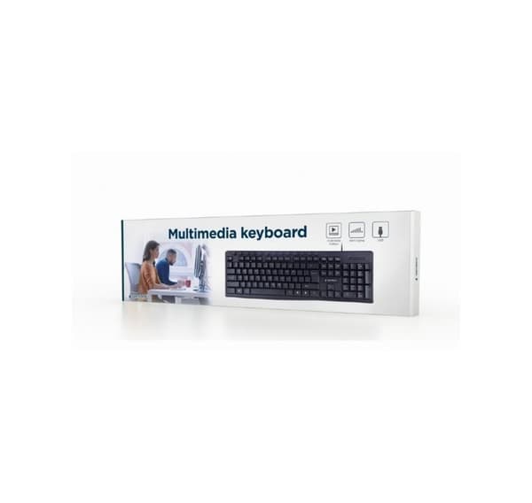 Tastatur multimedie usb eng/sort kb-um-107, Gembird