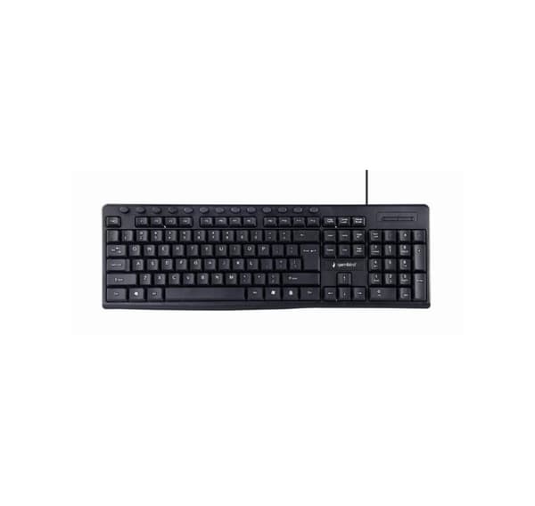 Tastatur multimedie usb eng/sort kb-um-107, Gembird Svart