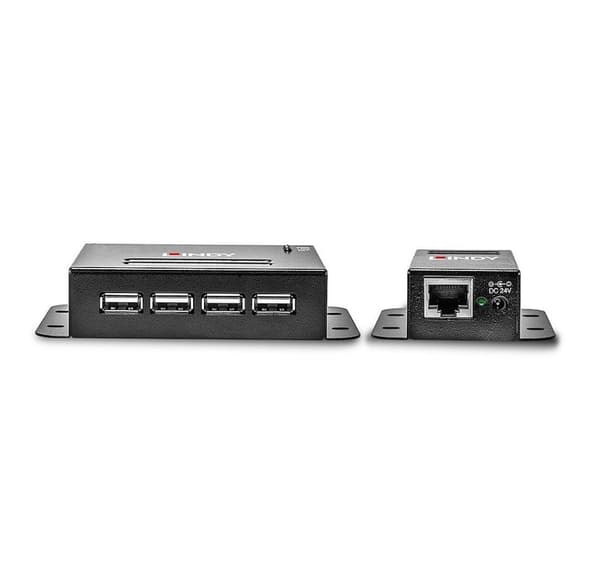 I/o usb-förlängare 50m cat5/42681, Lindy Svart
