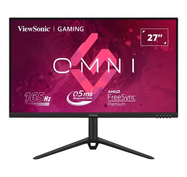 Lcd-skærm Viewsonic vx2728j (27", gaming, panel-ips, 1920x1080, 16:9, 165hz, mat, 0,5 ms, højttalere, drejelig, pivot) Sort