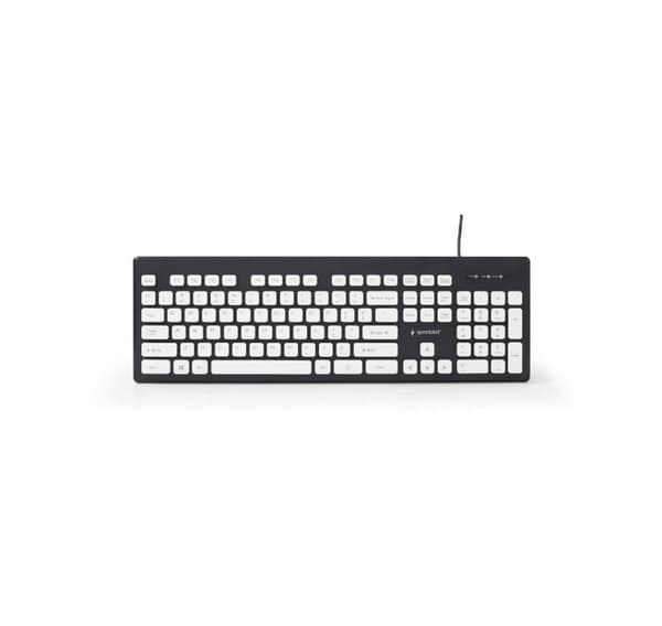 Keyboard chokolade usb eng/sort kb-ch-01, Gembird Sort, Hvid