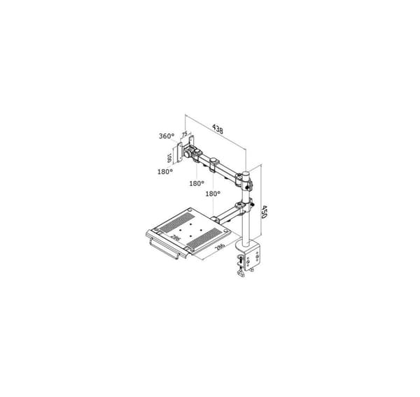 Nb/monitor acc skrivebordsmontering/fpma-d960notebook, Neomounts
