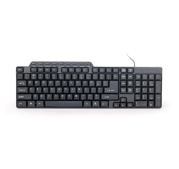 Tastatur multimedie usb eng/sort kb-um-104, Gembird Svart
