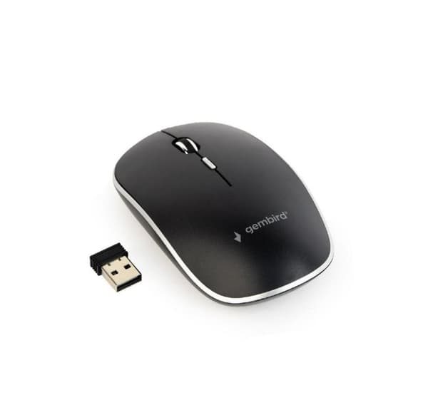 Hiiri usb optinen wrl musta/hiljainen musw-4bs-01, Gembird musta