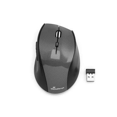 Mus usb optisk WRL 5-knapps/svart mros207, Mediarange Svart, Kol
