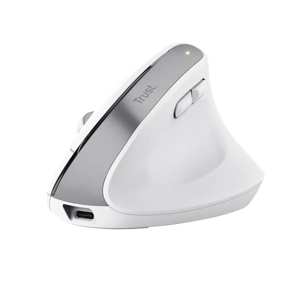 Mus usb optisk WRL bayo+/ergonomic wht 25399, Trust