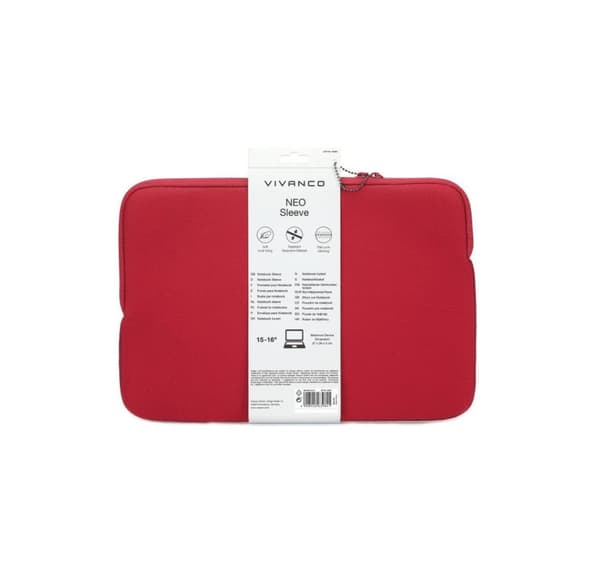 Vivanco notesbogstaske Neo 15-16", rød