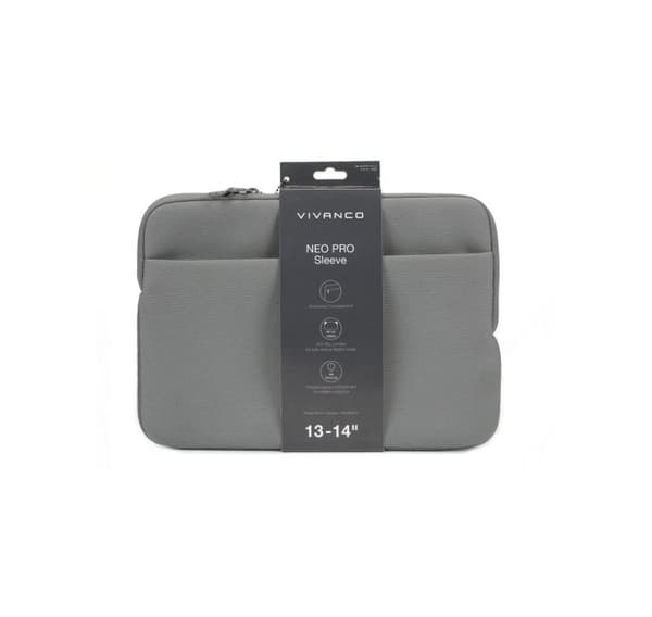 Vivanco kannettavan tietokoneen suojus Neo Pro 13-14", harmaa