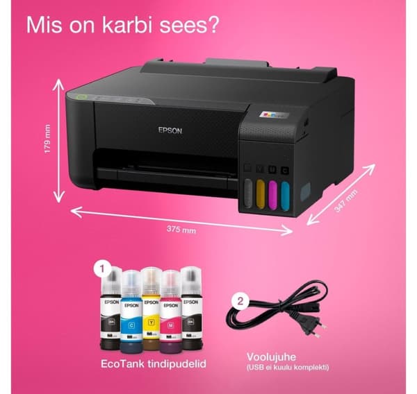 Bläcktankskrivare EPSON EcoTank L1270, svart