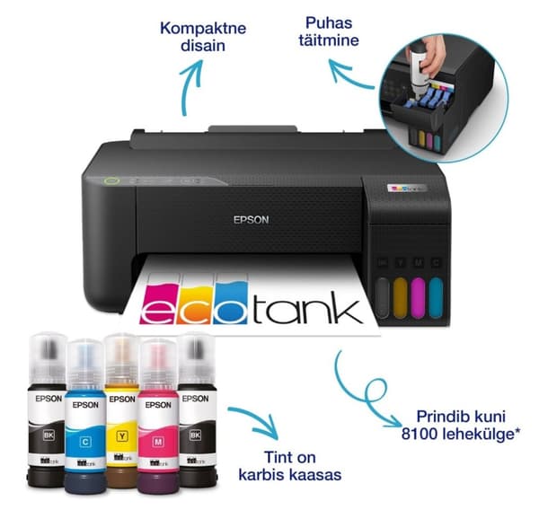 Bläcktankskrivare EPSON EcoTank L1270, svart