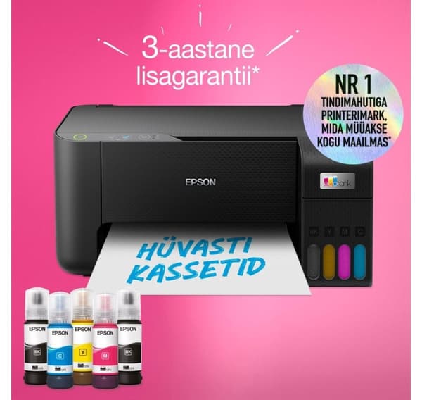 Allt-i-ett bläcktankskrivare EPSON EcoTank L3230, svart