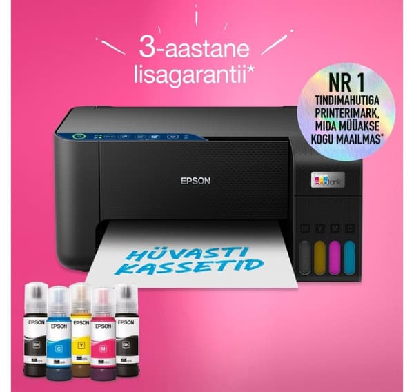 EPSON all-in-one mustesäiliötulostin EcoTank L3271, musta
