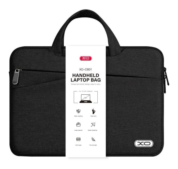 XO notebook-omslag CB01 14", svart