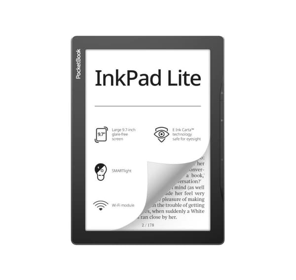 PocketBook e-läsare InkPad Lite 8GB, grå/svart