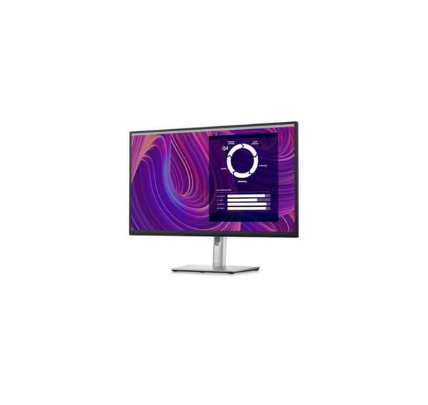 LCD-skærm, Dell, p2723d (27", business, panel ips, 2560x1440, 16:9, mat, 8 ms, drejelig, pivot, højdejusterbar, tilt) Sort, Sølv