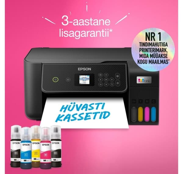 Allt-i-ett bläcktankskrivare EPSON EcoTank L3280, svart