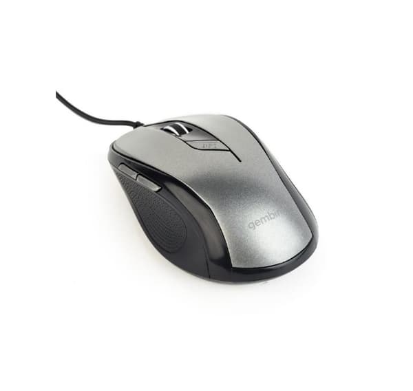 Mus usb optisk sort/grå/mus-6b-01-bg, Gembird Sort, Grå