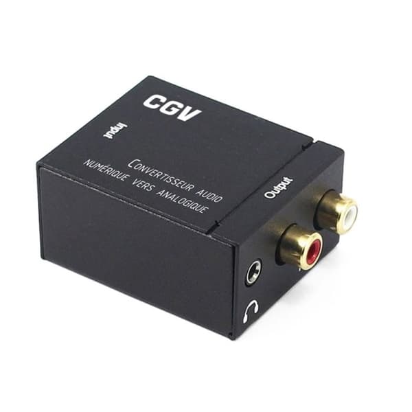 Ljudkonverterare - CGV - 3322105003401 - Digital till Analog - Svart - Kompakt