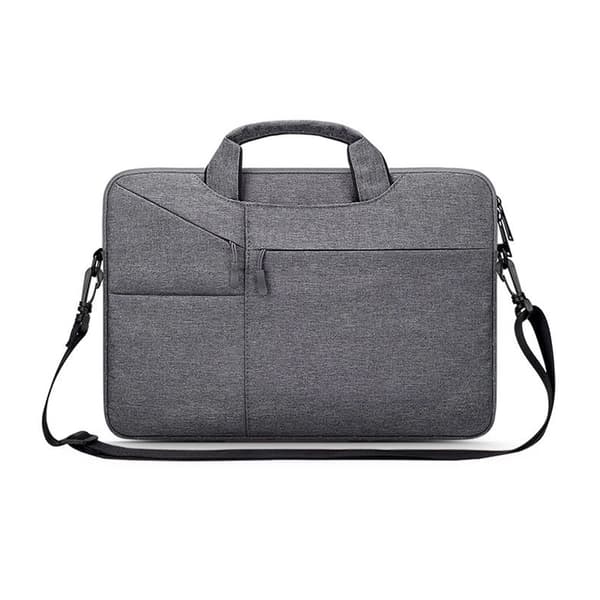 Tech-Protect vanntett veske for 14" bærbar PC - Mørkegrå