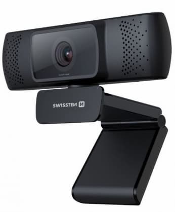 WEB kameraer, "SW-WEB-CAM" Sort, Swissten