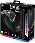 Miniatyrbild 9 av 9: PC-mus, PRO-M3 Gaming-mus + Musmatta Svart, Spirit Of Gamer
