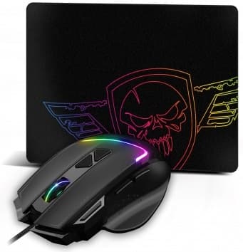 PC-mus, PRO-M3 Gaming-mus + Musmatta Svart, Spirit Of Gamer