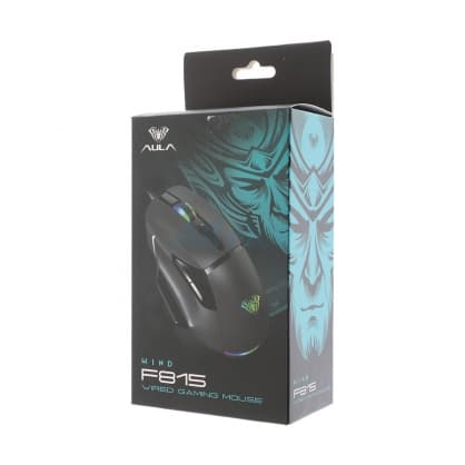 PC-mus, F815 RGB Wired Gaming-mus Sort, Aula