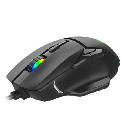PC-mus, F815 RGB Wired Gaming-mus Sort, Aula