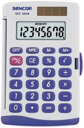 Lommeregner SEC 263/8, Sencor